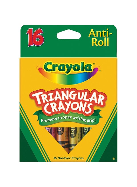 16-Piece Triangular Crayons