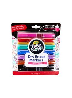 Take Note Colored Dry Erase Markers 12 Piece Multicolor