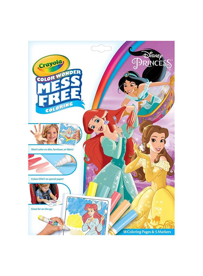 Crayola Disney Princess DIY Colour Wonder Mess-Free Colouring For Kids - Assorted - Image 1