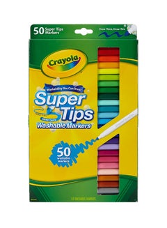 50-piece Washable Super Tips Markers 2.1x18.9x32.4cm