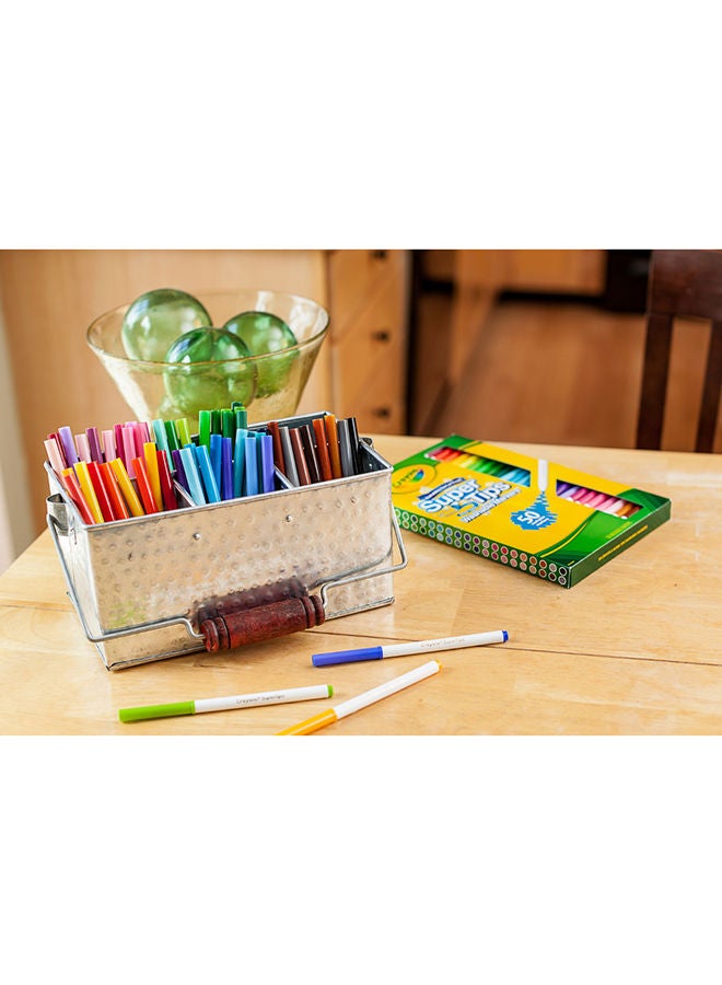 Crayola - 50-piece Washable Super Tips Markers 2.1x18.9x32.4cm - Image 1