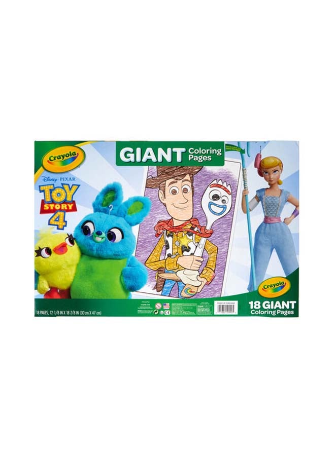 Crayola - Disney Pixar Toy Story 18 Gaint Coloring Pages Craft Kits, Ages 3+ Years - Image 1