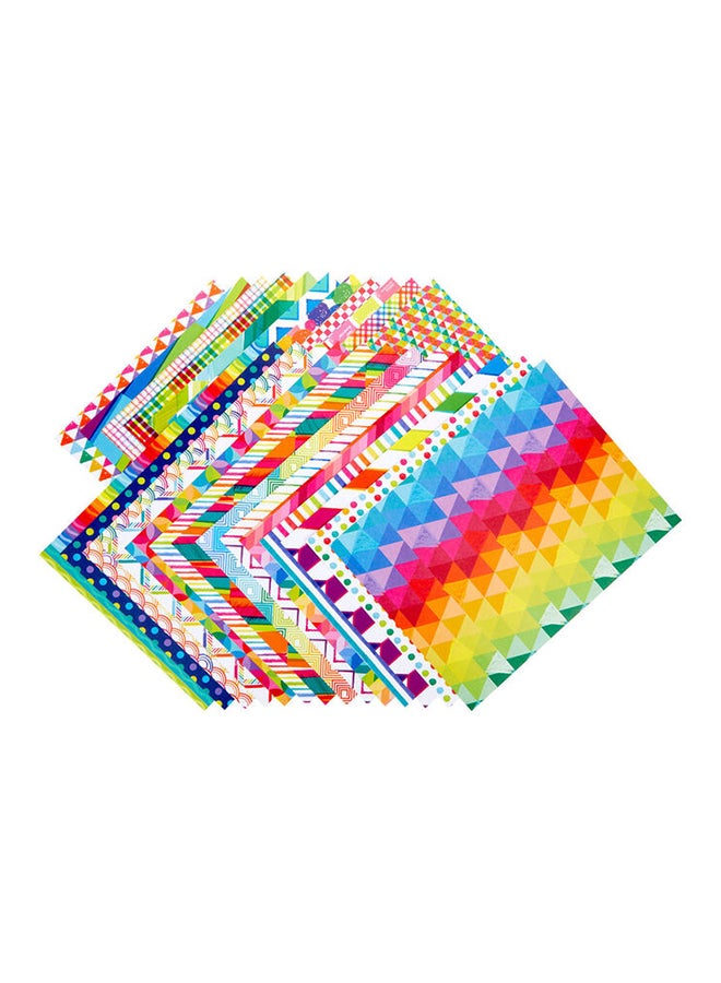 25-Sheet Bright Pop Cardstock Set-Each Sheet Is Unique- Multicolour, For 3+ Years 22.86x0.61x3.05cm - v1619681565/N40854782A_3