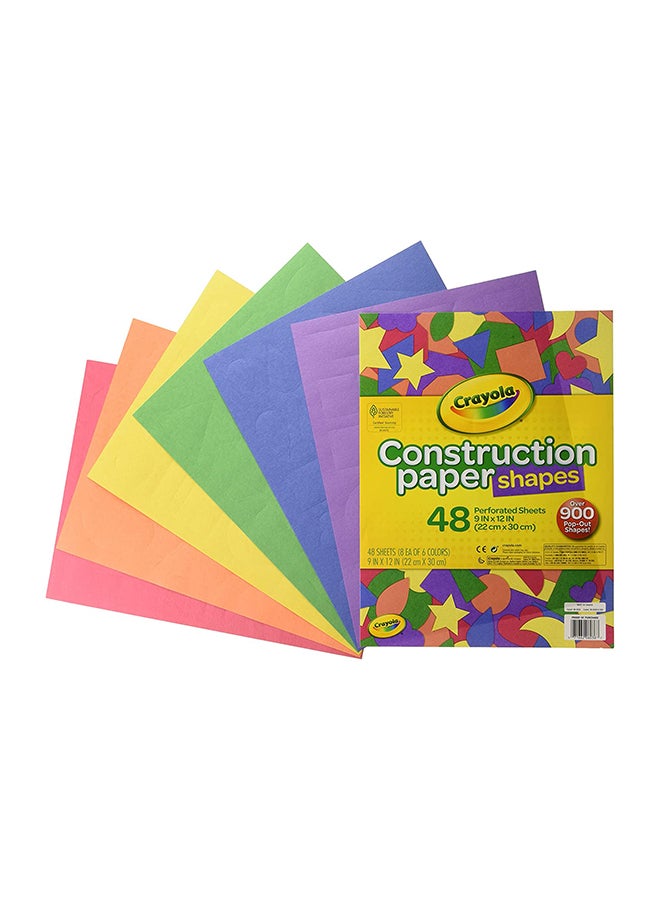 كرايولا حزمة ورق بثقوب دقيقة من 48 قطعة 9x12بوصة - Image 2