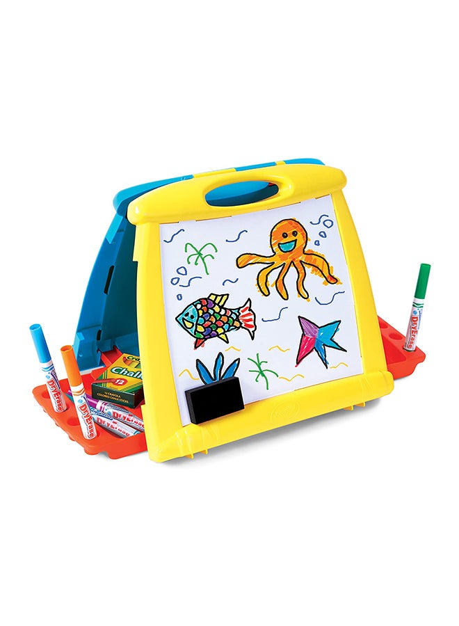 Crayola - Art-To-Go Portable Dual Side Waterdoodle Table Easel- Multicolour, 5074-07 Multicolour - Image 1