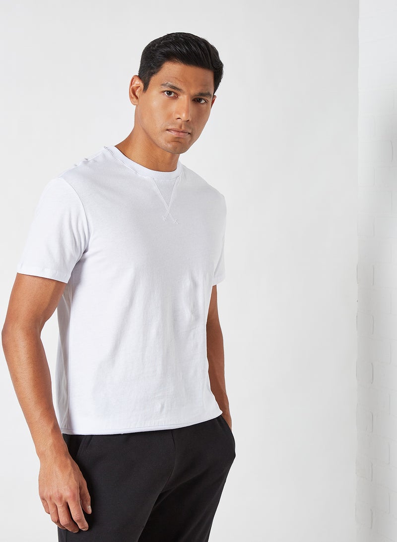 Wide Hem T-Shirt White - v1619684042/N45961731V_1