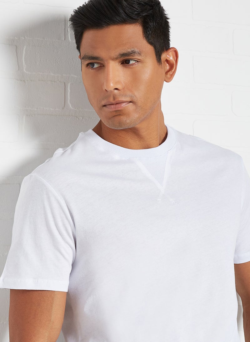 Wide Hem T-Shirt White - v1619684043/N45961731V_4