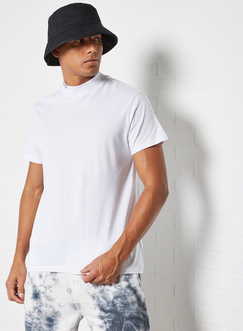 trendyol Text Neckline Detailed T-Shirt White  - Image 1