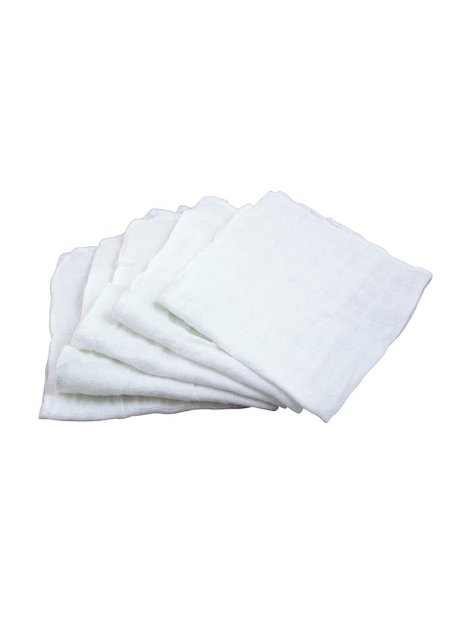 جرين سبراوتس طقم قماش موسلين للوجه مكون من 5 قطع - لون أبيض - Image 1