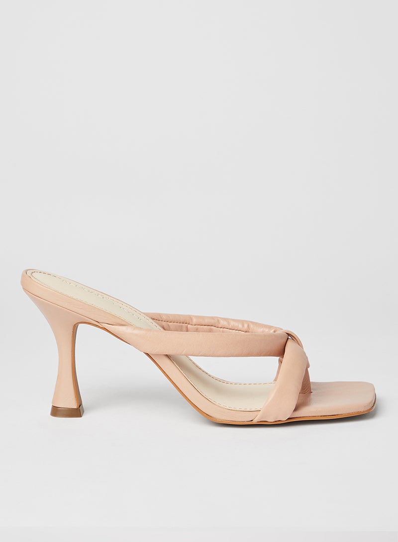 KENDALL + KYLIE Bal Leather Sandals Nude - Image 1