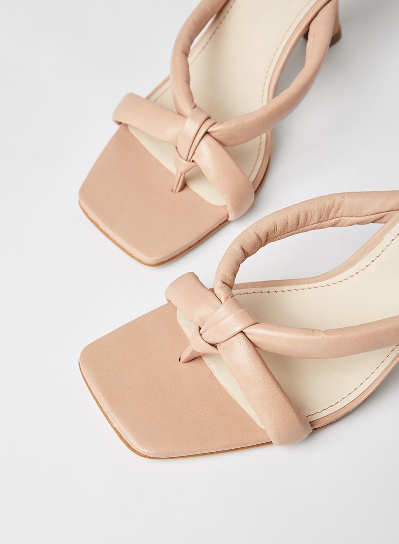 KENDALL + KYLIE Bal Leather Sandals Nude - Image 4