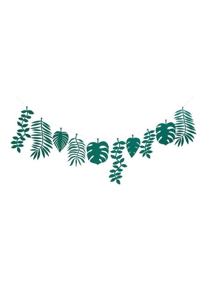 Meri Meri 10-Leaf Pennants Green Foliage Large Garland 