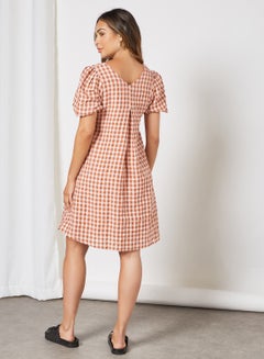 Y.A.S Yri Mini Dress Raw Sienna  - Image 2