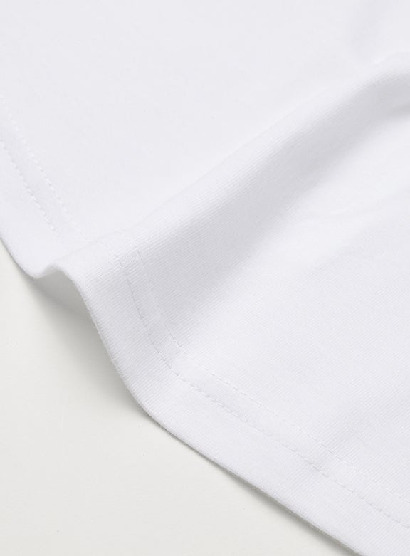 NEON Girls Round Neck Short Sleeve T-Shirt White  - Image 4