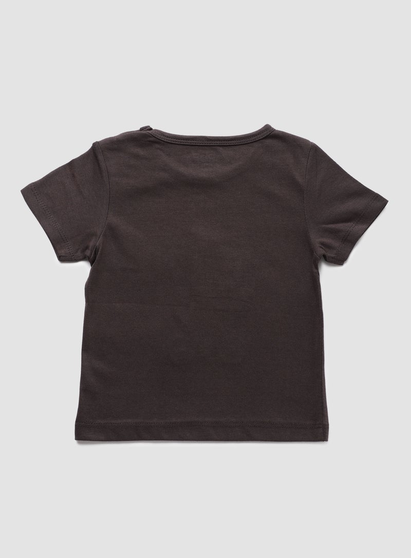 Zarafa Baby Boys Round Neck Short Sleeve T-Shirt Dark Blue - Image 2