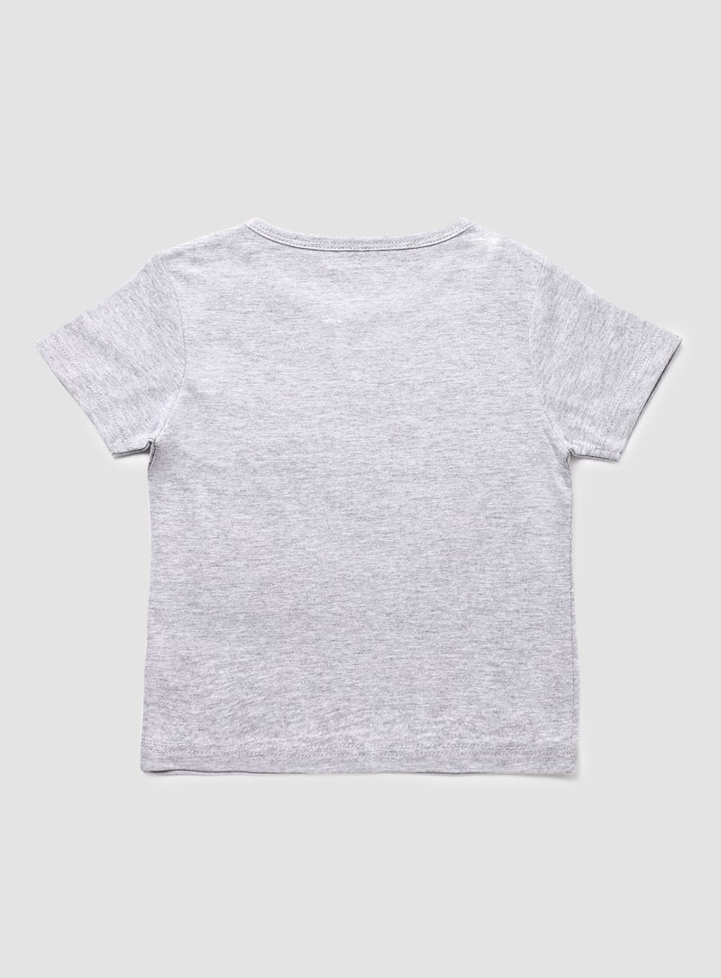 Zarafa Baby Girls Round Neck Short Sleeve T-Shirt Salt White  - Image 2