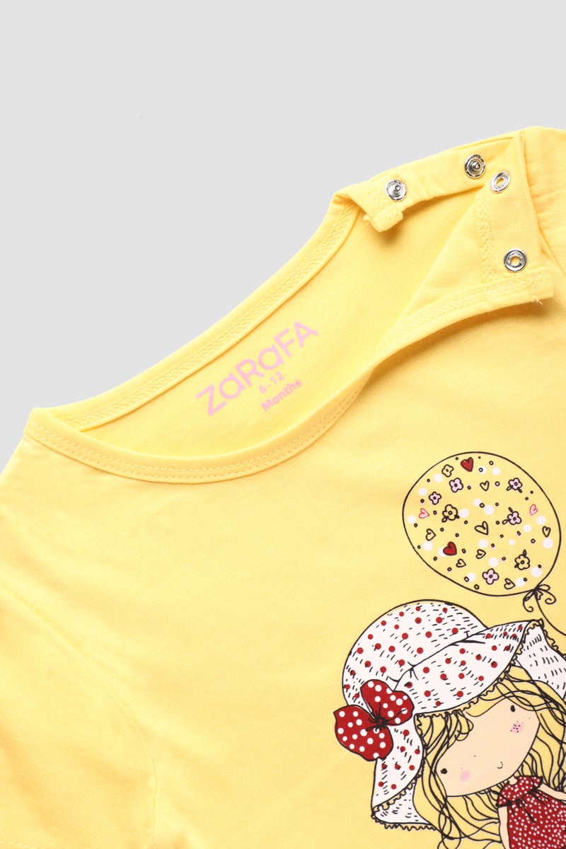 Zarafa Round Neck Graphic Printed T-Shirt Purple  - Image 3