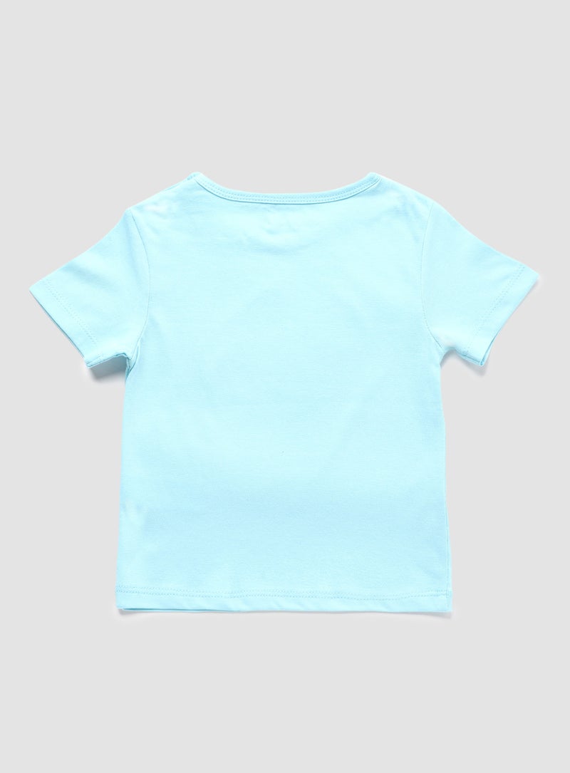Zarafa Round Neck Graphic Printed T-Shirt Light Pink  - Image 3