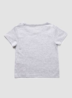 Zarafa Baby Girls  Round Neck Short Sleeve T-Shirt Grey  - Image 2