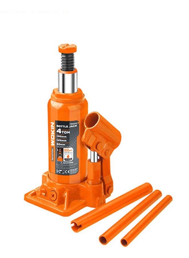 WOKIN 4 Ton Welding Bottle Jack Orange/Black 6inch 
