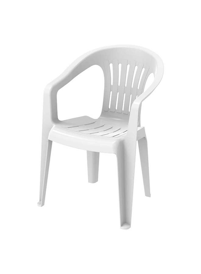 Cosmoplast Princess Outdoor Garden Chair, White  - Image 1