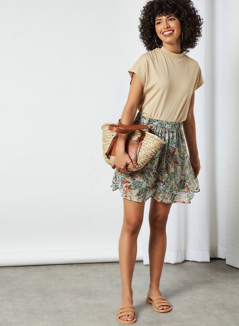 NOISY MAY - All-Over Print Skirt Orchid Bloom - Image 1