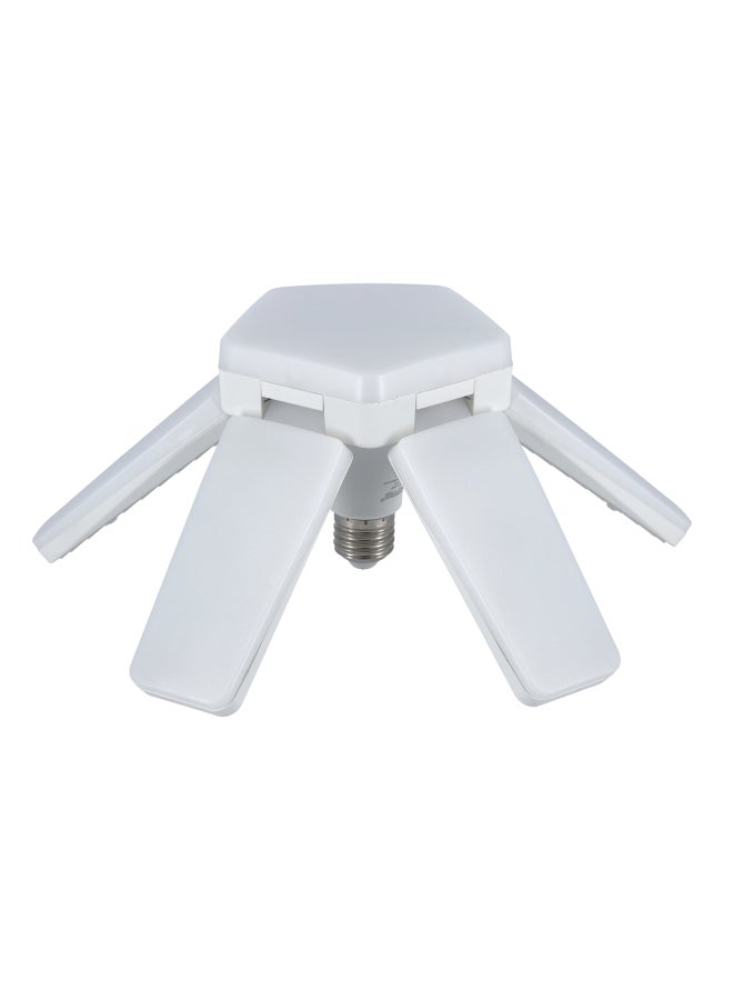 GEEPAS Geepas Led Folding Lamp - 5 Adjustable Leafs & Deformable Design Ceiling Light | 40000 Hours Working Life, Brighter & More Energy- Efficient Ideal for Garage, Workshop, Warehouse, Shop | 2 Years Warranty White  - Image 3