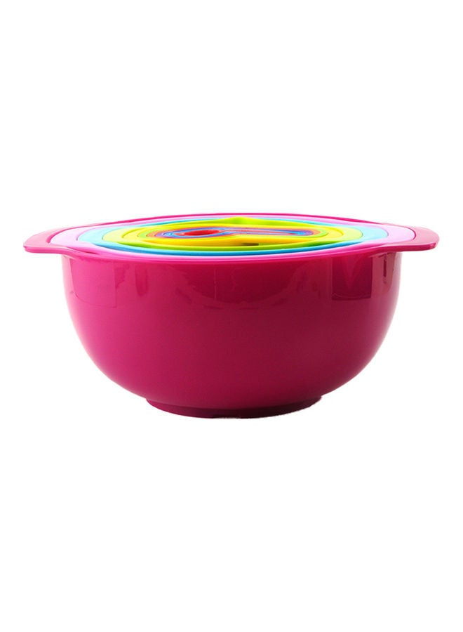 Deo King - 10-Piece Mixing Bowl With Measuring Cups And Spoons Set Multicolour 1.4kg - Image 1