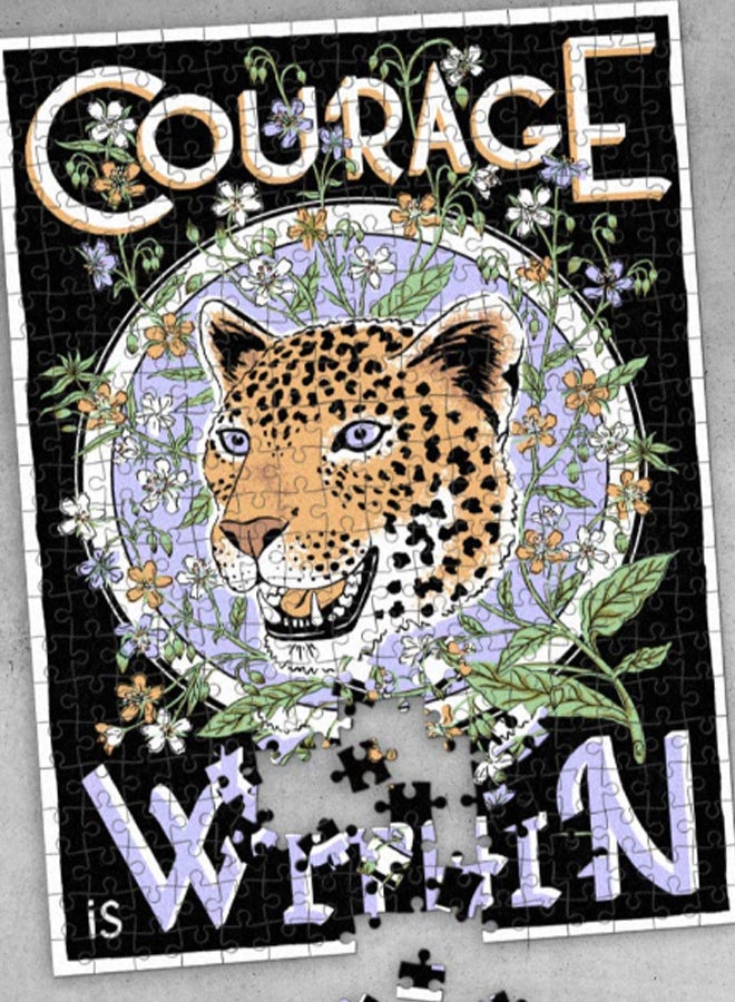 LUCKIES OF LONDON 500-Piece Courage Is Within Jigsaw Puzzle 24 x 18inch - Image 3