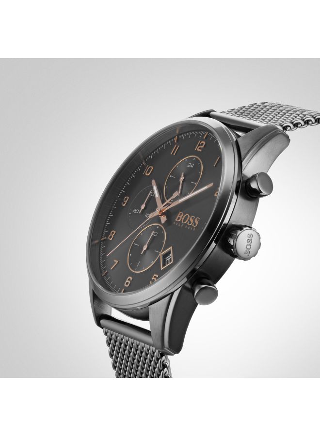 HUGO BOSS - Men's Skymaster Grey Dial Watch - Image 1