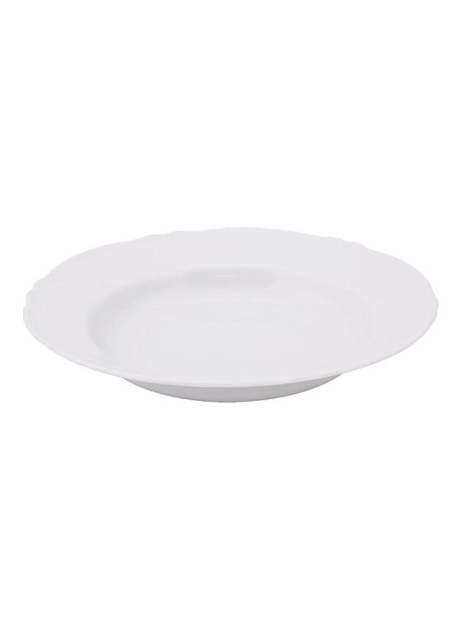 ARCUCCI Pocelain Platte White 21x3cm