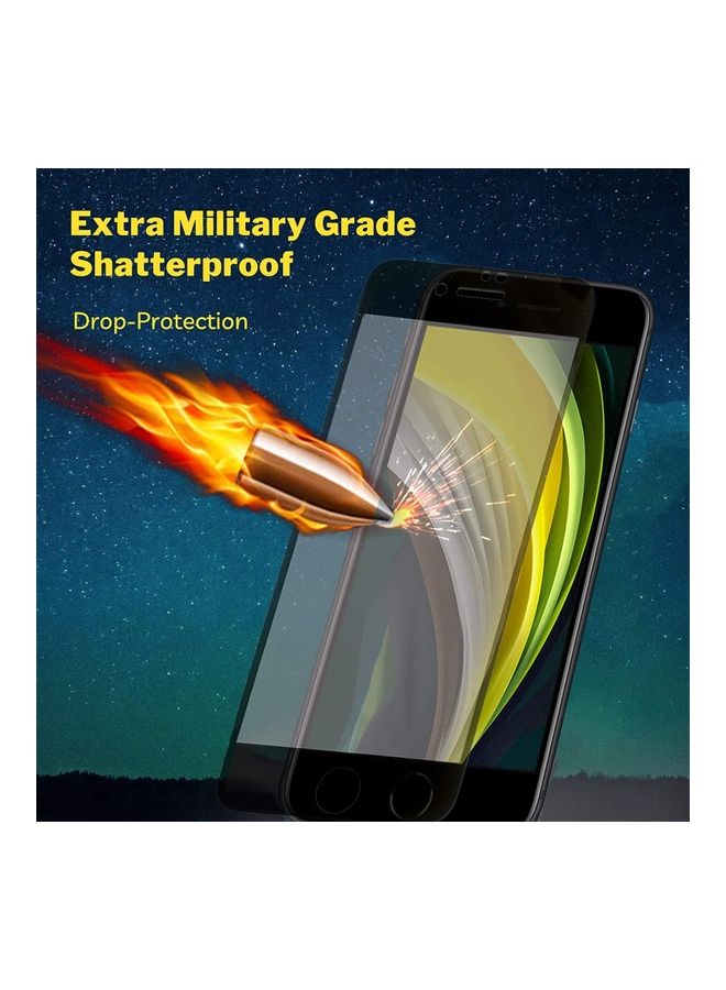 Generic - 18D Large Arc Privacy Screen Protector For Apple  iPhone 12 Pro Max Clear/Black - Image 1