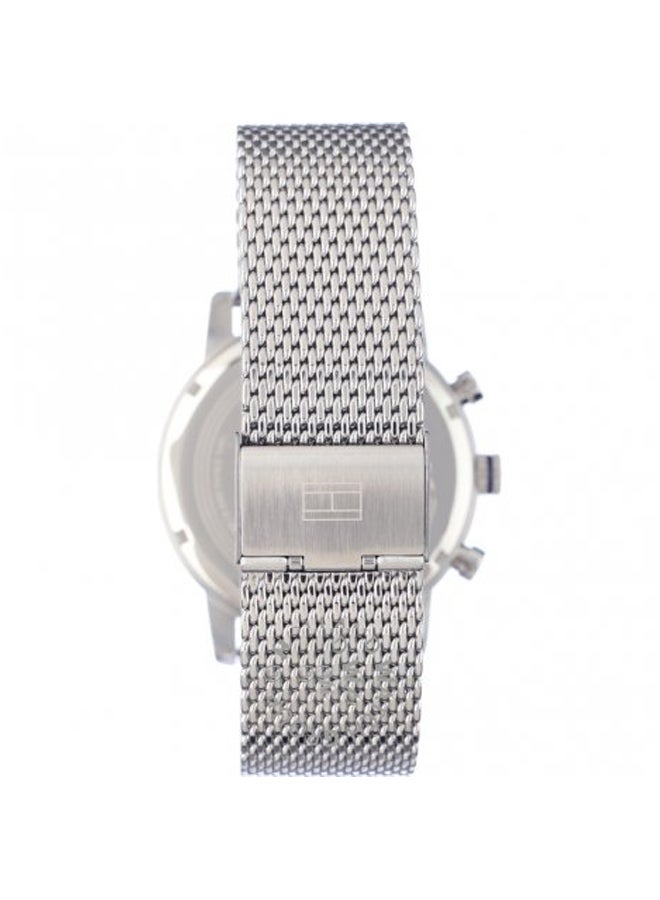 TOMMY HILFIGER - Men's Round Shape Stainless Steel Analog Wrist Watch 44 mm - Silver - 1791398 - Image 1