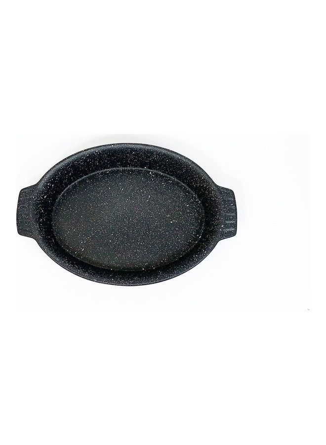 BRANDANI - Oval Non-Stick Casserole Dish Black 34x22x6cm - Image 1