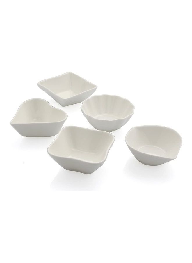 5-Piece Bowl Set White 6.5x2.5cm - v1619703334/N47045920A_1