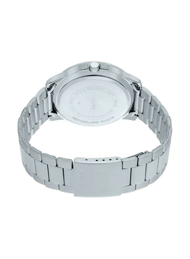 CASIO - Men's Stainless Steel Analog Watch MTP-VD01D-1E2VUDF - 49 mm - Silver - Image 1