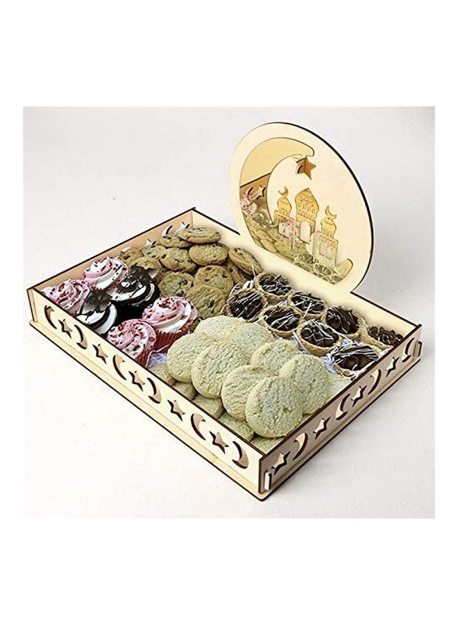 شو وو صينية تقديم حلويات بتصميم زينة رمضان متعدد الألوان - Image 3