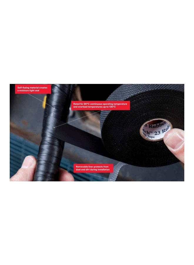 3M Scotch 23 Self Bonding Electrical Splicing Tape Grey 19mm x 9.15meter - Image 3