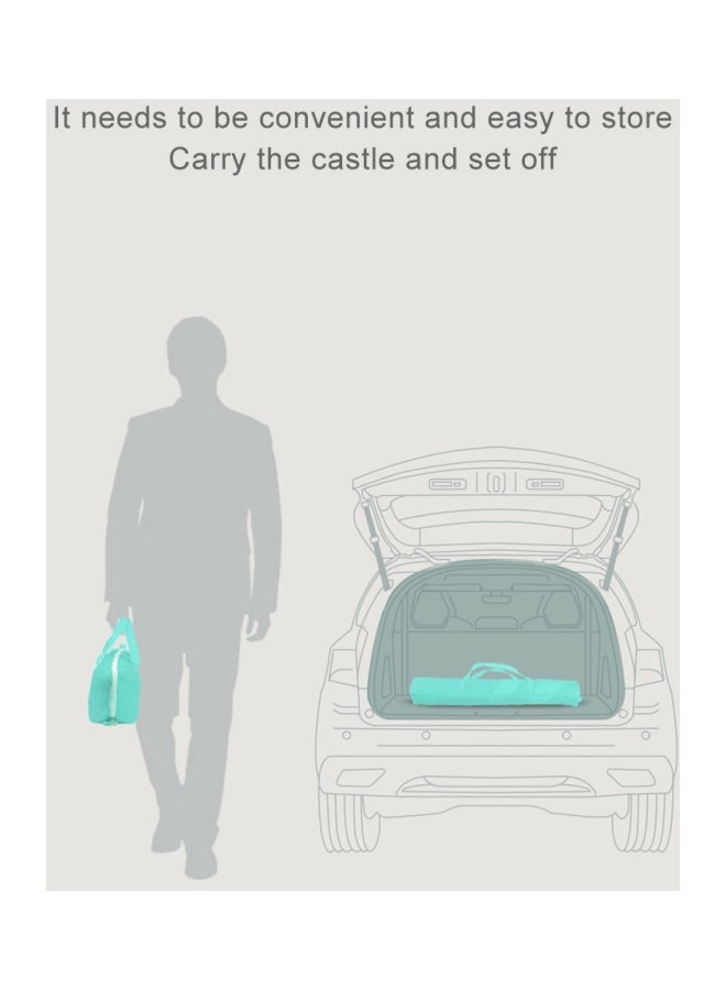 كيدل خيمة لعب زرقاء مع 50 كرة أوشن 90x80x80سم - Image 5