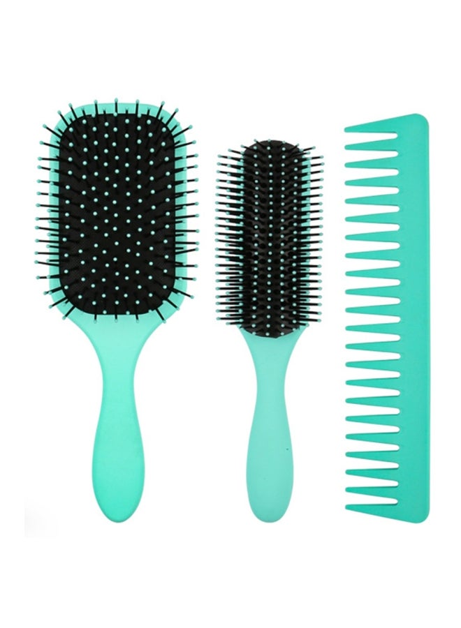 Deo King 3-Piece Hair Comb Set Blue/Black 210grams - Image 1