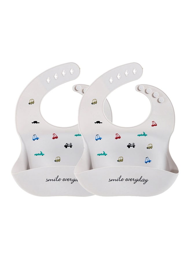Muslin Tree 2-Piece Waterproof Silicone Baby Bib  - Image 1
