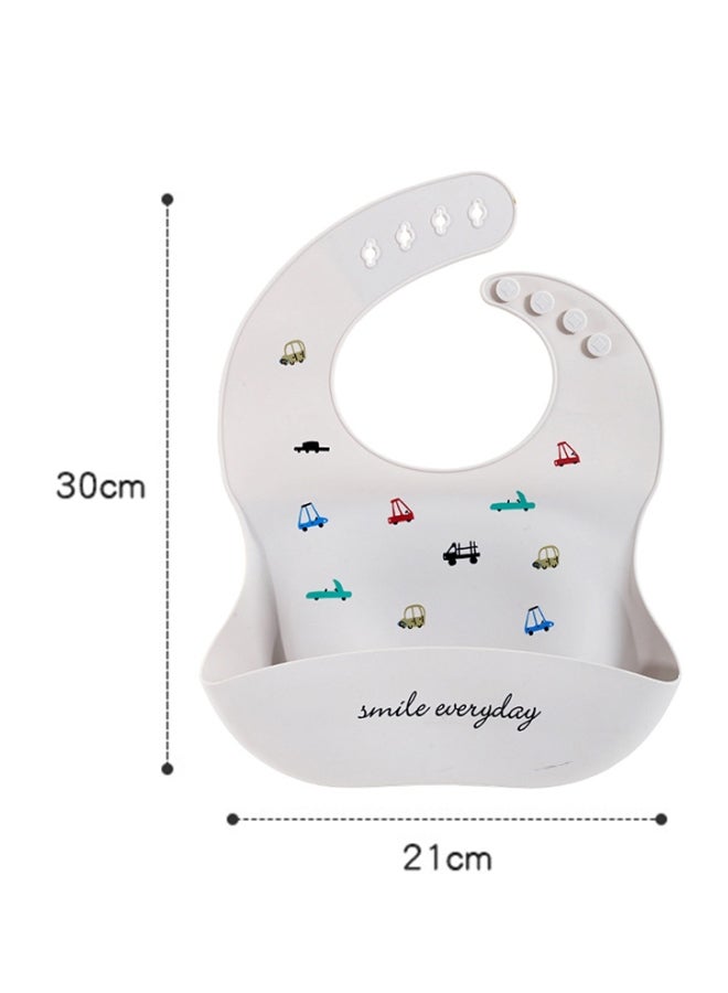 Muslin Tree 2-Piece Waterproof Silicone Baby Bib  - Image 2
