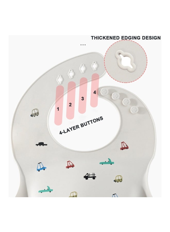 Muslin Tree 2-Piece Waterproof Silicone Baby Bib  - Image 4