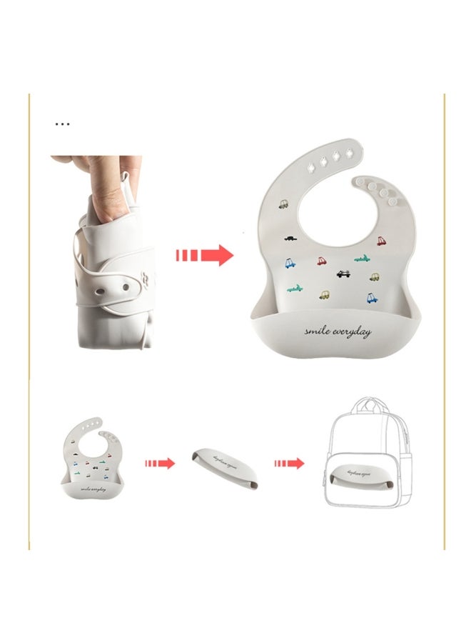 Muslin Tree Waterproof Silicone Baby Bib  - Image 3