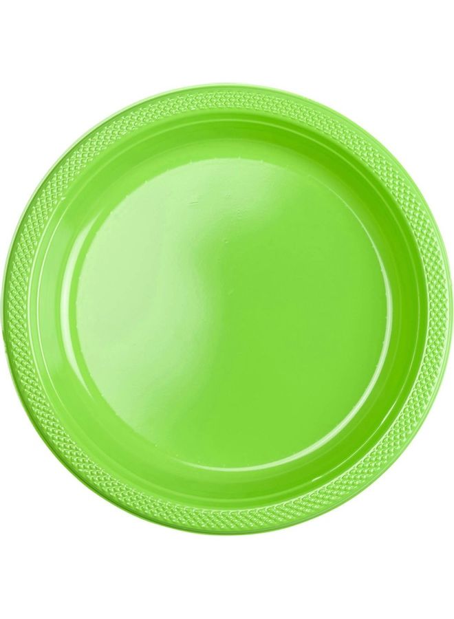 Amscan 20-Piece Kiwi Plastic Plates