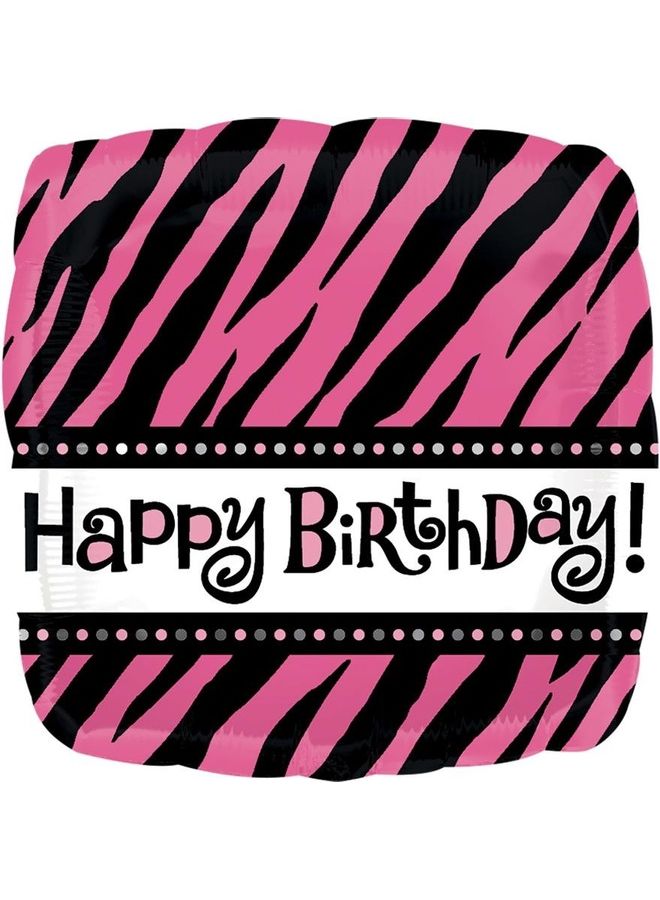 أناجرام بالون من الفويل مطبوع بعبارة "Happy Birthday" 18بوصة