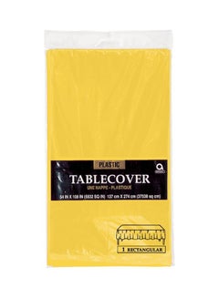 أمسكان YELLOW SUNSHINE PLASTIC TABLE COVER 54 X 108IN  - Image 2