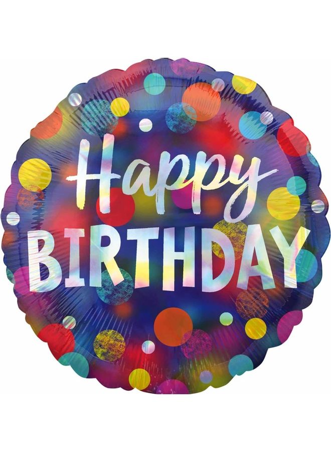 أناجرام بالون مكتوب عليه Happy Birthday 18بوصة