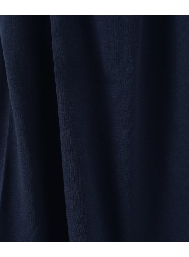 بيبي كلو تيشيرت بفتحة رقبة مستديرة وطبعة عبارة "Eid Mubarak" أزرق ملكي/ أصفر - Image 4