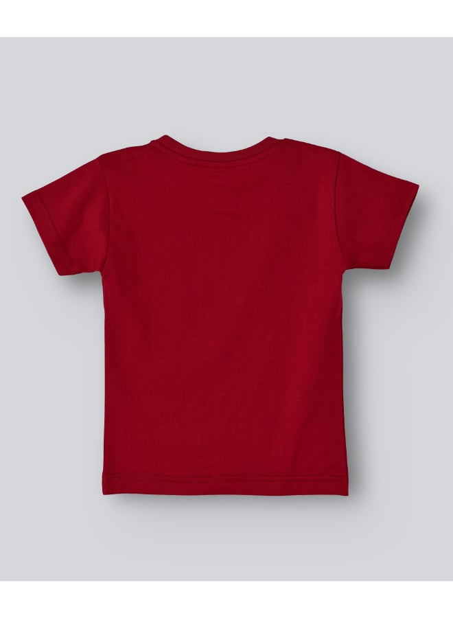 بيبي كلو تيشيرت بفتحة رقبة مستديرة ومطبوع عليه عبارة "I Love Ramadan" كستنائي - Image 2